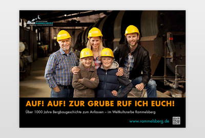 Weltkulturerbe Rammelsberg Werbekampagne: Plakatentwurf