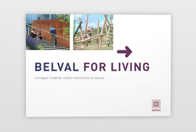 Imagebroschüre »Belval for living« Mit dieser Broschüre wird Belval (Luxemburg) als attraktiver Wohn- und Arbeitsort beworben 