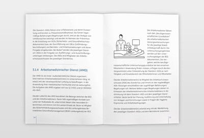 Broschüre »Arbeits- und Gesundheitsschutzmanagement«, Din A6, Innenseiten