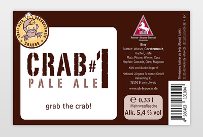 Etikett für Crab #1 