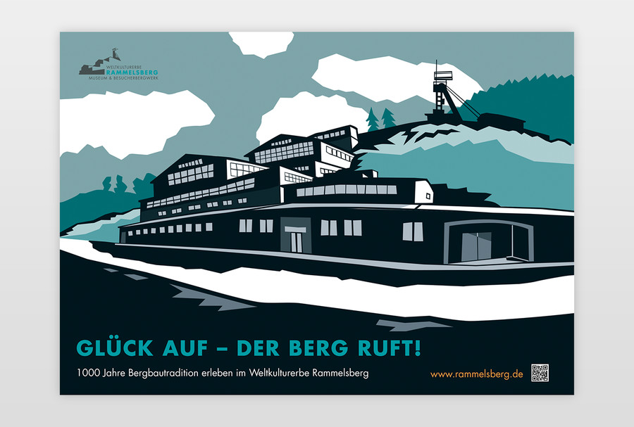 Weltkulturerbe Rammelsberg Plakat-Entwurf