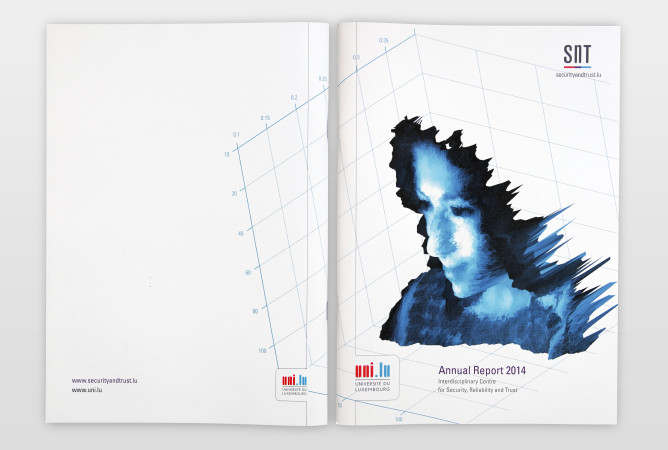 Annual Report 2014 Titelseite (Veredelung: UV-Lack und Relieflack)