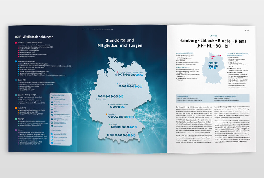 Jahresbericht 2023/24 Innenseiten mit Klappkarte