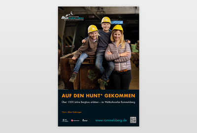 Plakat <br>* Hunt = offener Förderwagen