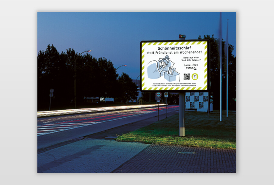 Kampagne zur Mitarbeitergewinnung Fotomontage