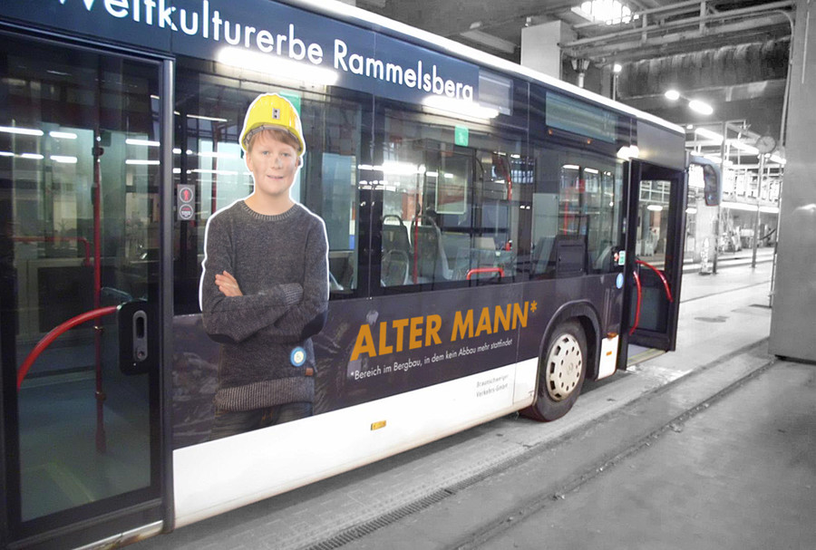 Busgestaltung <br>* Alter Mann = Bereich im Bergbau, in dem kein Abbau mehr stattfindet